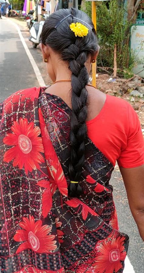 tamil village women oiled jadai hair style village barber stories