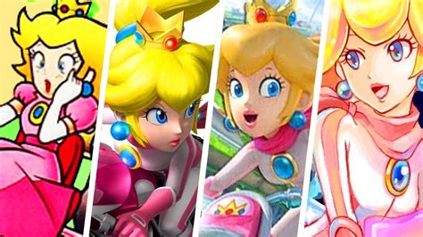 Evolution Of Princess Peach In Mario Kart Games 1992 2018 Youtube