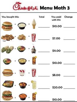 Free printable math worksheets hub page. Menu Math Binder by Empowered By THEM | Teachers Pay Teachers