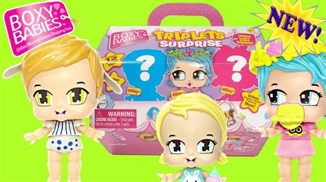 New Boxy Babies Triplets Surprise Limited Edition Boxy Babies Youtube