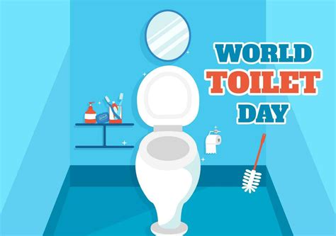 World Toilet Day Vector Illustration On 19 November With Earth And