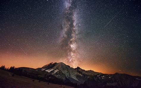 Hintergrundbilder Landschaft Nacht Galaxis Himmel Milchstraße
