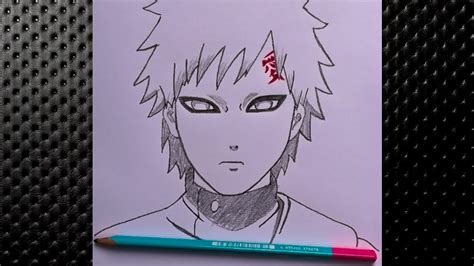 How To Draw Gaara From Naruto Step By Step Easy Anime Drawing How