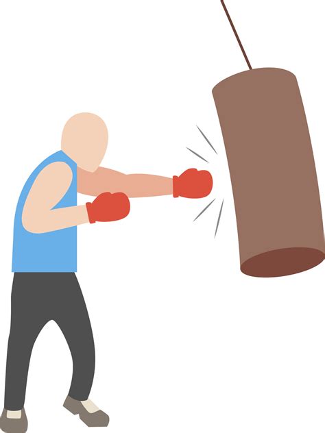 Free Boxers At The Training Set Of Strong Boxer Punching With Red