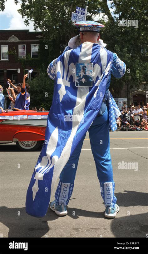 Saint Jean Baptiste Day In Montreal Que Stock Photo Alamy