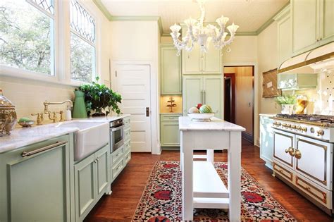 The island's four here's a different approach. narrow kitchen island for galley kitchen design with ...