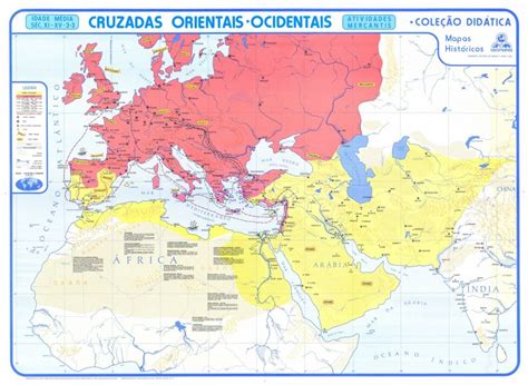 Mapa Cruzadas Orientais E Ociedentais LojaApoio