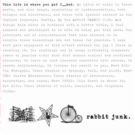 This Life Is Where You Get Fucked Album By Rabbit Junk Spotify