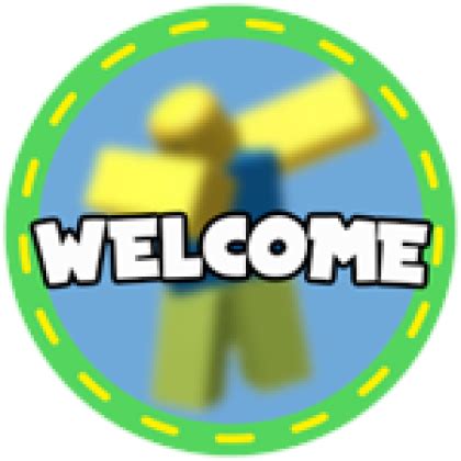 Roblox Welcome Badge