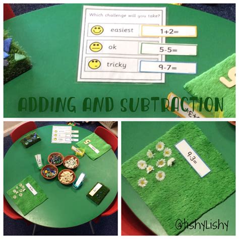 Maths Activity Using Simple And Cards From Twinkl And Loose Parts
