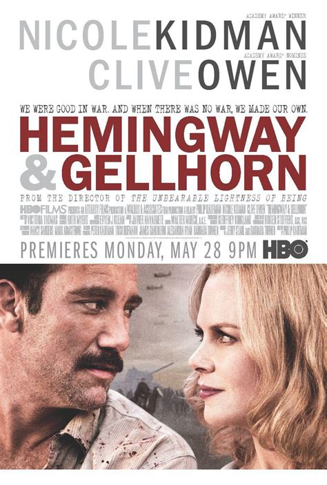 Nicole kidman and clive owen dish on playing historic couple hemingway and gellhorn. Hemingway & Gellhorn - Pelicula :: CINeol