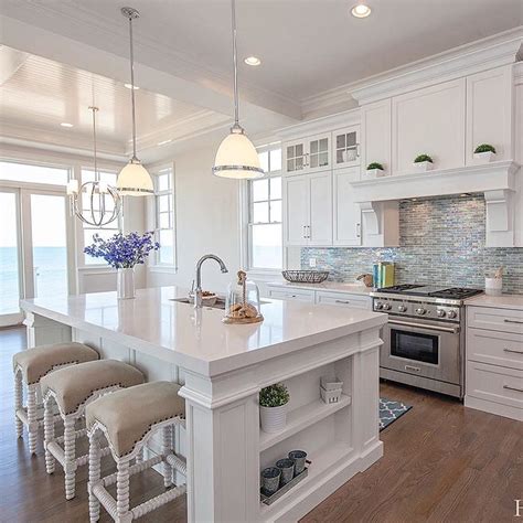 Do You Like This Whitekitchen Look At The Cabinets The Backsplashes