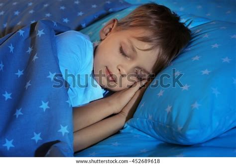 Adorable Little Boy Sleeping Bed Stock Photo 452689618 Shutterstock