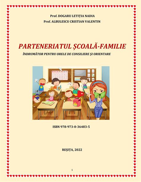 Parteneriatul ȘcoalĂ Familie ÎndrumĂtor Pentru Orele De Consiliere Și