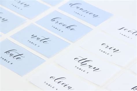Allow your guests to easily find their names and table number. Design & Print Your Own Vellum Place Cards - Free Template