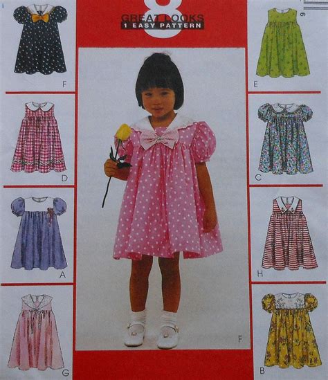 Toddler Summer Spring Dress Sewing Pattern Kids Clothes Patterns