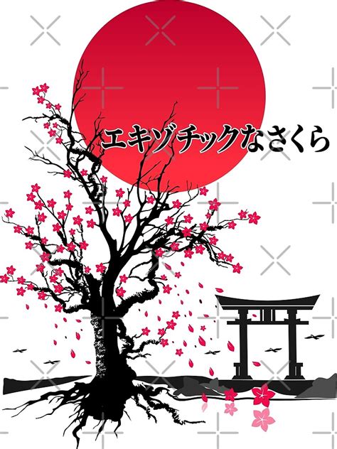 exotic sakura tokyo 2021 japan paradise poster by viralfont redbubble