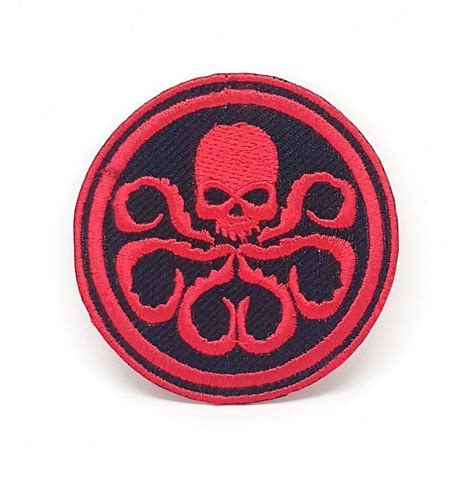 Captain America Hydra Red Skull Iron Sew On Embroidered Patch Etsy