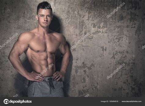 Handsome Muscular Guy — Stock Photo © Ayphoto 165464918