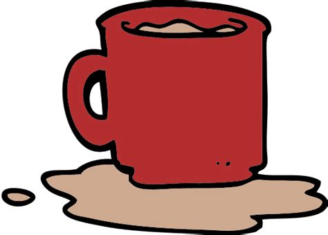 Cartoon Doodle Of Spilt Mug Of Tea 素材 Canva可画