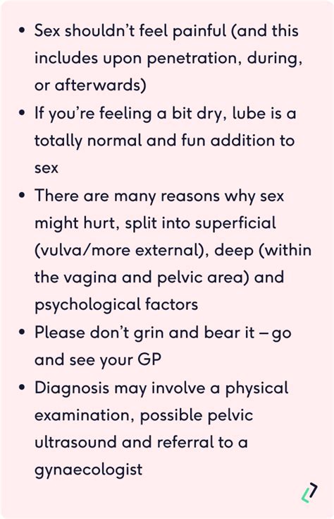 Why Does My Vagina Hurt After Sex The Lowdown