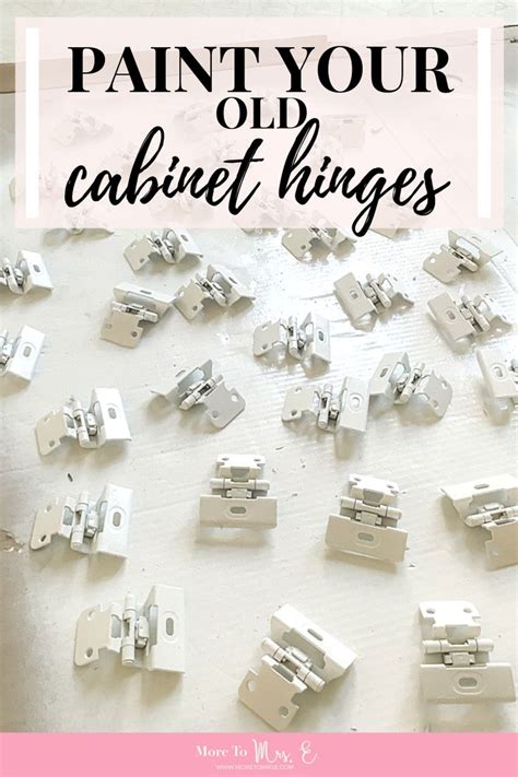 Lay newspapers or drop cloths over flooring and other furnishings. Paint and Reuse Old Cabinet Hinges: | Kitchen cabinets ...