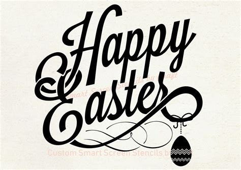 Happy Easter Smartscreen Stencil By Craft Canvas Cards Etsy Large