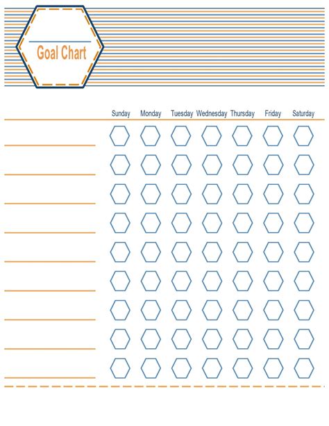 39 Printable Goal Chart Templates Free Templatelab