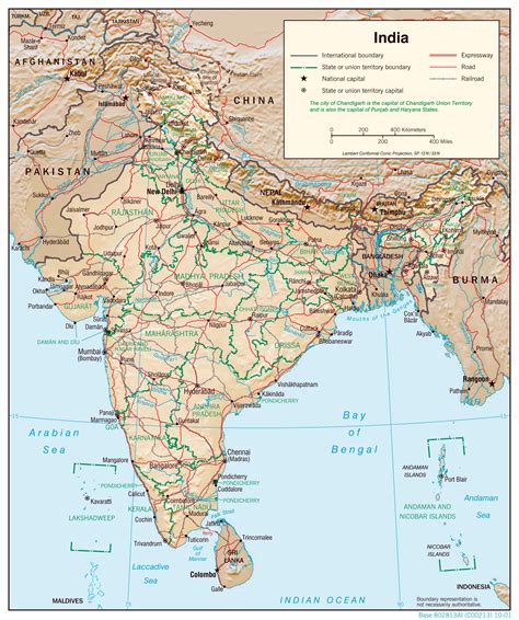 India Map Political Map Of India Political Map Of India With Cities Images