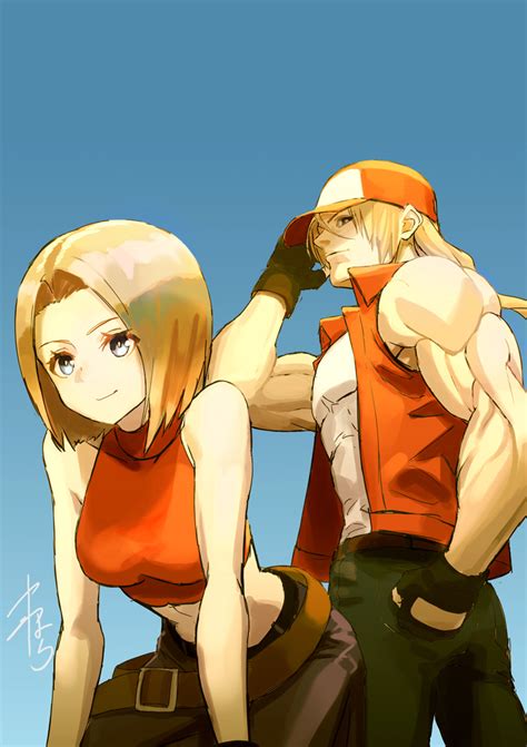Terry Bogard And Blue Mary The King Of Fighters And 1 More Drawn By