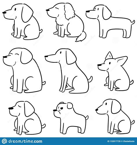 Cartoon Dog Cartoon Drawings Easy Drawings Dog Drawing Simple Retro