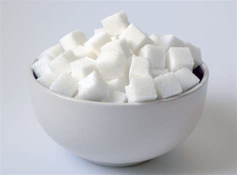 White Sugar Cubes In The Bowl Stock Photo Image Of Sweetening Dish