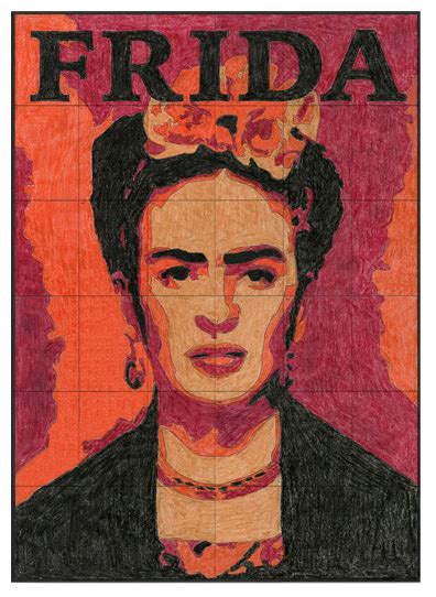 Try coloring with pastels on black paper to create a rich look. NEW! Frida Kahlo Mural | Art Projects for Kids | Bloglovin'