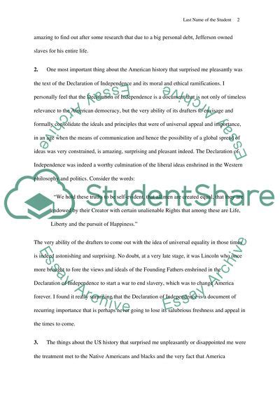 Always read a reflection paper example before you even start thinking about the topic of your paper. U.S. History - Reflection Paper Essay Example | Topics and ...