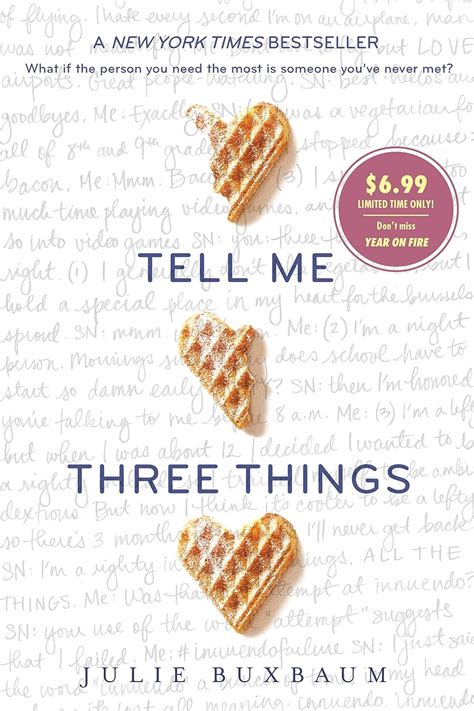 Tell Me Three Things Buxbaum Julie Amazonde Bücher