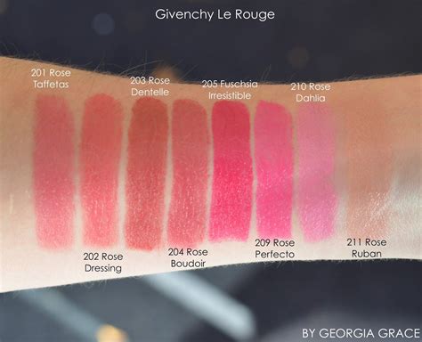 Givenchy Le Rouge Givenchy Rouge Lipstick Swatches