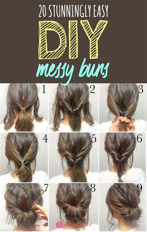 22 Stunningly Easy Diy Messy Buns Long Hair Styles Messy Bun