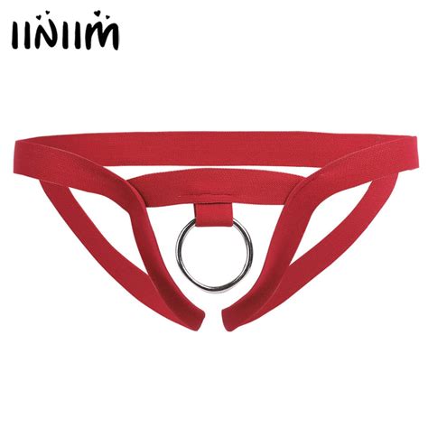 Men Nylon Lingerie Sexy Underwear Open Butt Sissy Panties String Homme Bikini Briefs Underwear O