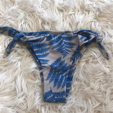 Mikoh Swim New Mikoh Valencia Bikini Bottom Fern Blue Xl Poshmark