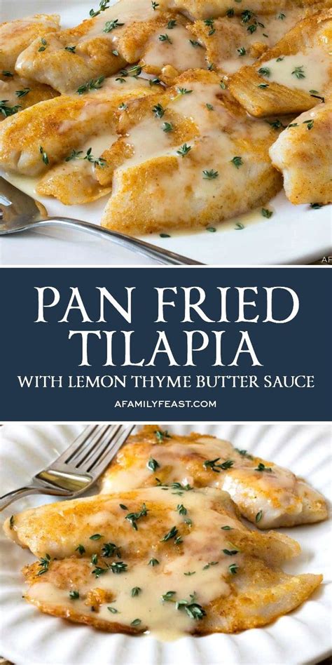 Pan Fried Tilapia Recipe With Lemon Butter Sauce Artofit