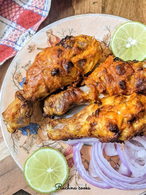 Air Fryer Tandoori Chicken Step By Step Recipe Rachna Cooks