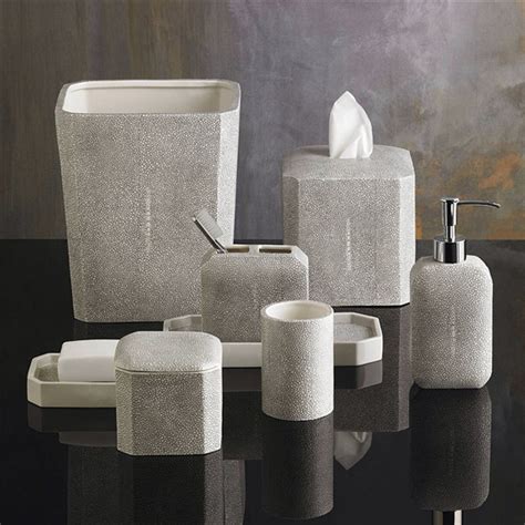 Infuse a coordinated effect with grey bathroom accessories. 20 Charming Complete Bathroom Set | Home Design Lover