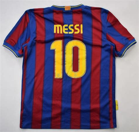 2009 10 Fc Barcelona Messi Shirt Xl Boys Football Soccer