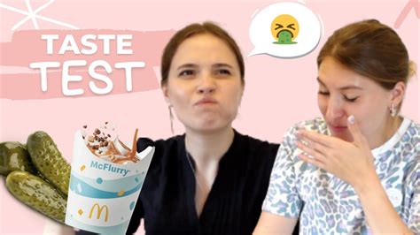 10 Weird Pregnancy Cravings Taste Test 🤮 We Didn T Expect That Youtube