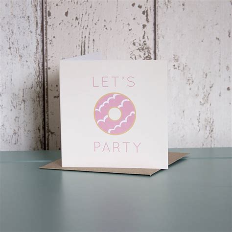 Lets Party Mini Card By Lovely Cuppa
