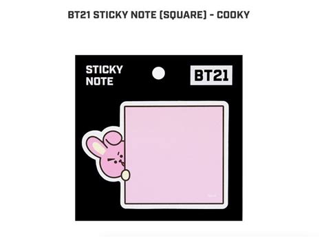 Bt21 Sticky Notes Cooky Bts Notepads Notepad K Pop Etsy