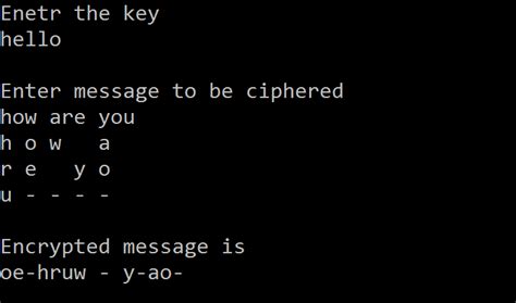 C Code To Encrypt And Decrypt Message Using Transposition Cipher Basic