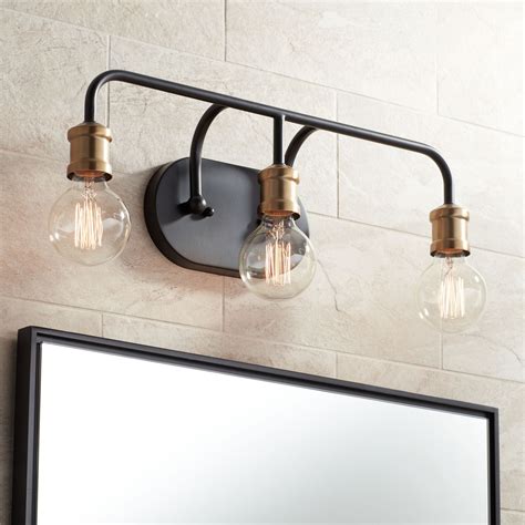 Buy Possini Euro Design Modern Industrial Wall Light Black Brass