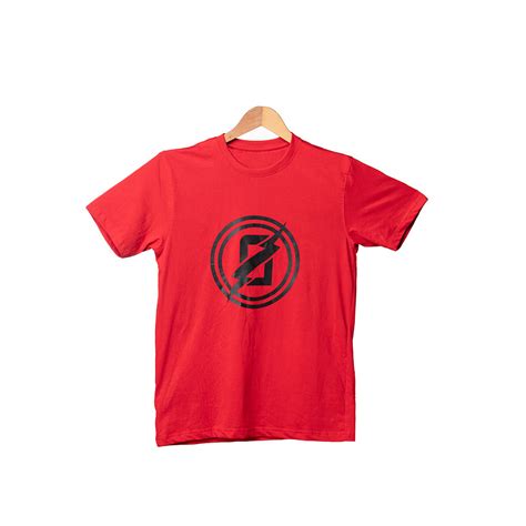 T Shirt Red With Black Logo Weekend Blockbusters