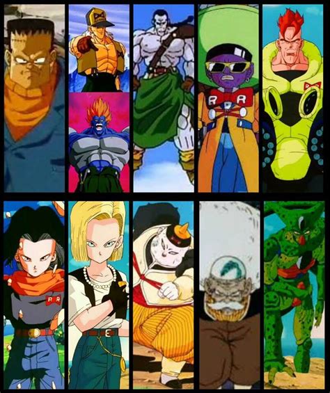 All The Androids Of Dragon Ball And Dragon Ball Z